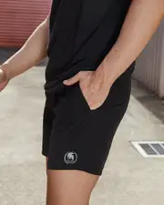 [Sparta] Sparta Men's Prime Elastic Waist Shorts in Black Size XL XL Black