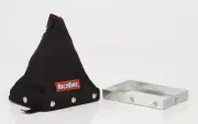 RaceQuip Fire-Retardant Shifter Boot w/ Mounting Base Plate Black - 9 in. Tall