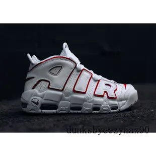 Nike Air More Uptempo 大Air 白底紅線 921948-102