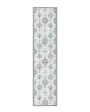 Town & Country Everyday Everwash Recycled Medallion Area Rug with Non-Slip Backing