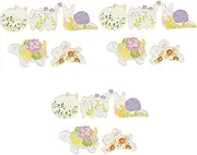 [TEHAUX] 10 Pcs Brooch Bunny Pin Fox Lapel Pin Animal Enamel Pin Rabbit Brooches Animal Lapel Pin Clothes Decor Brooch Pin for Women Decorative Brooches Alloy Jacket Snails Child