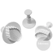 Rose Leaf Plunger Cutter 3pc