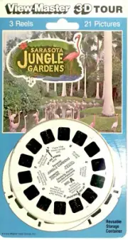 SARASOTA JUNGLE GARDENS FLORIDA 3d View-Master 3 Reel Packet NEW SEALED