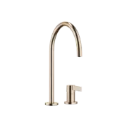 Dornbracht TARA ULTRA Two-hole mixer w. individual rosettes Brushed Champagne 32