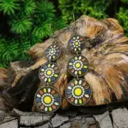 3” Bronze-tone Earring Set Bohemian Retro Drop Dangle Hook New Free Ship 8301