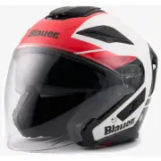 JJ-01 White Red Jet Helmet