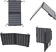 Solar Panel Charger 10W Foldable Solar Panel, Portable Waterproofing 5V 2A with Dual USB Charging for Camping Hiking Outdoor