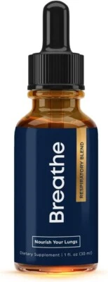 BREATHE 8in1 Mullein Drops 1oz – Lung Cleanse with Peppermint & Thyme
