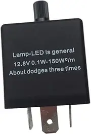 JECOMPRIS Jl-02 Cf13 Car Led Flasher Relay 3 Pin High Stability Wide Voltage Temperature Range Easy to Use