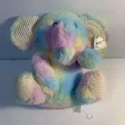 Spark Create Imagine Tie Dye Elephant Plush Toy for Infants Kids Baby 9"