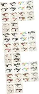 Baluue Sets Self-adhesive Eyeshadow Stickers Temporary Eye Makeup Decals for Cosplay Parties Pairs