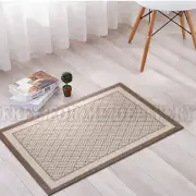 EVEREST INDOOR OUTDOOR BEIGE BASKETWEAVE FLOOR RUG (XXS) 50x80cm *FREE DELIVERY*