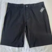Volcom Vmonty Stretch 22 Chino Shorts Black Canvas Men's Size 42 W 11 L New NWT