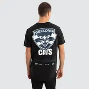[Nena and Pasadena AFL] Geelong Cats AFL Prime Tee Jet Black