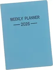JEWEDECO Planner Agenda Organizer Compact Hardcover Daily Monthly Notebook with Thick Paper Stylish PU Cover Travel Friendly Design for Office School Use