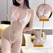 Women Sheer Bodysuit Catsuit Hollow Out Backless Teddy Sexy Erotic Lingerie
