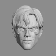 Nightwing Dick Grayson v3 custom head for DC Comics action figures