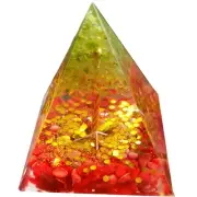 50mm Crystals Orgone Pyramid Energy Generator Natural Peridot Reiki Chakra3219