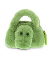 DolliBu Alligator Plush Handbag, Super Soft Plush Stuffed Animal Purse for Kids