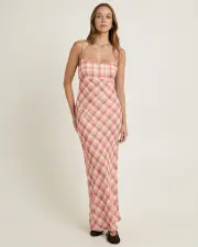 Daphony Chiffon Slip Maxi Dress