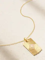[Almasika] Almasika - Veni 18-karat Gold Diamond Necklace - One size One size Gold