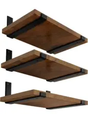 LEOPO 12 inch Shelf Bracket for DIY Floating Shelf 1/5 inch Thick Heavy Duty ...