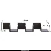 Sarantino 5 Tier Corner Wall Shelf Display Shelves Dvd Book Storage Rack Floatin