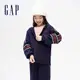 Gap 女童裝 Logo刷毛連帽外套 碳素軟磨系列-海軍藍(837186)
