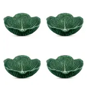 Bordallo Pinheiro Cabbage Cereal Bowl, Set of 4