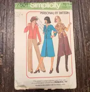 Vintage Simplicity 7801 Jacket + Pantskirt Pattern 12