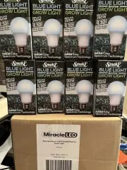 Miracle LED SmokePhonics Blue Spectrum Indoor Grow Light Bulb, 150W 8 Pack New