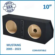 2005 - 2023 Ford Mustang Convertible 10" Dual Sealed Sub Box Subwoofer Enclosure