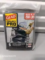 GLAD PROJECT PRO 5 BAGS EXTRA LARGE 45 GALLON