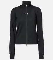 [Courreges] Courrèges Scuba jersey jacket AU 18 black