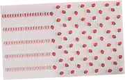 ARTIBETTER 20 Sheets Pink Strawberry Wrapping Paper Semi Transparent Floral Wrap for Birthdays Crafts Special Occasions Easy to Cut Fold Beautiful Patterns for