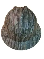 Hydro Dipped MSA Full Brim VGard Hard Hat Treebark High Gloss