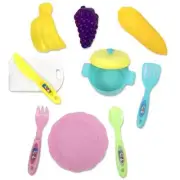 Pack Of 50 Individually Wrapped Kitchen Cooking Play Sets, 9 Pc, Assorted Colors