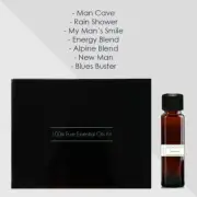 Best Essential Oils For Men. Manly Perfume Scented Oils. Natural Male Cologne