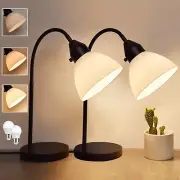 2 Pack LED Desk Lamp for Home Office, 3 Levels Dimmable Reading Light Flexibl...