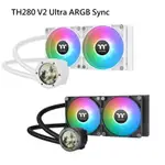 【獨家！另享10%回饋】THERMALTAKE 曜越 TH280 V2 ULTRA ARGB SYNC 主板連動版 一體式水冷(2.1吋液晶冷頭)