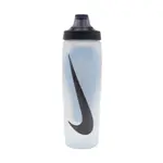 NIKE 耐吉 水壺 REFUEL BOTTLE 24OZ 白 黑 掀蓋式 止滑 可擠壓 水瓶 運動 自行車 N100766812-524