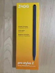 ZAGG Pro Stylus 2 Active, Dual-Tip Pencil Stylus with Wireless Charging - Gray