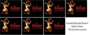 Poison Incense Cones x 70 cones (HANDMADE) KAMINI