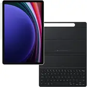 [Samsung] Galaxy Tab S9 11-in Tablet 256 GB, Beige + Keyboard Case Bundle