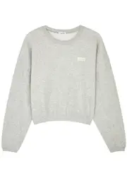 American Vintage Kodytown Logo Cotton Sweatshirt - Grey - S (UK8-10 / S) S (UK8-10 / S)