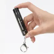 7 Light Modes High Brightness Mini LED Flashlight UV Lamp Red Blue Signal Light with Type-C Charging and Keychain, Outdo