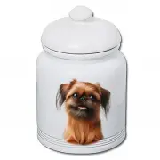 Brussels Griffon Ceramic Treat Jar