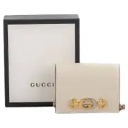 Gucci NIB Zumi Wallet on Chain in Ivory w/Box, Dustbag and COA