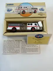 CORGI CLASSICS #97325 AMERICAN LA FRANCE DENVER PUMPER FIRE TRUCK W/COA & BOX !