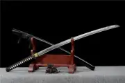 Tang Dynasty carbon steel patterned scabbard, black Katana sword, sharp